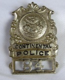 Antique Michigan Continental Police Badge