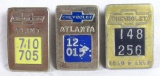 (3) Antique/ Vintage Chevrolet Employee/ Worker Badges- Flint, Gear & Axle, Atlanta