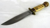 Antique Marbles Fixed Blade Stag Handle Knife Gladstone, Michigan