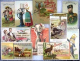 Grouping Antique Victorian Trade Cards- All Ag/ Farm Machinery Related
