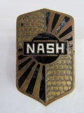 Rare Antique Nash Automobile Grill Badge