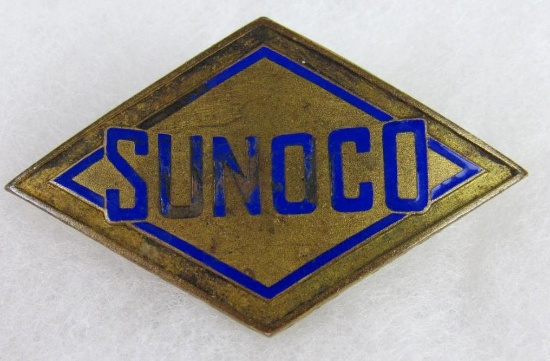 Antique Sunoco 2.25" Metal Service Station Badge