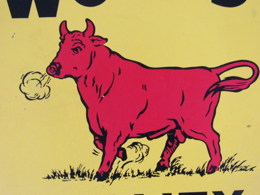 Vintage Bull of the Woods Chewing Tobacco Metal