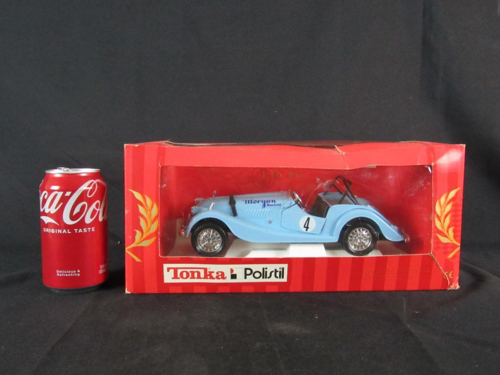 Polistil 1:16 Morgan Plus 8 N°01868 - Die Cast Collection - Bleu