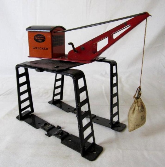 Antique Marx O Gauge Tinplate Wrecker / Gantry Loading Crane