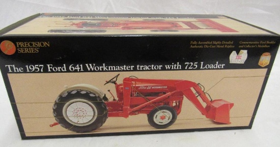 Beautiful ERTL Precision 1957 Ford 641 w/ Loader 1/16 Scale Die Cast Tractor MIB