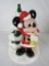 Vintage Mickey Mouse Disney Ceramic Christmas Music Box 9
