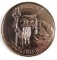 Vintage 1985 Star Wars Ewoks Logray Shaman Copper Coin