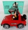 Vintage 1980's Masudaya Wind-Up Disney Mickey Mouse Off-Road Jeep MIB