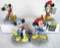 Set (4) Vintage 1980's Japan Disney Mickey Mouse Ceramic Figurines- 
