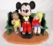 Vintage 1980's Disneyland Exclusive Mickey Mouse on Bench with Children Porcelain Figurine