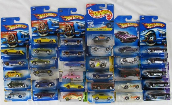 Mixed Lot (33) Asst. Hot Wheels 1:64- MOC- Chevelle, Nova, Camaro+++
