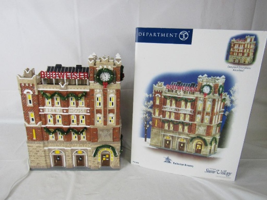 Dept 56 Snow Village Budweiser Brewery Building