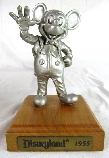 Hudson Pewter Disney " Disneyland 1955 " Mickey Mouse 5.75" Ltd. Edition Statue