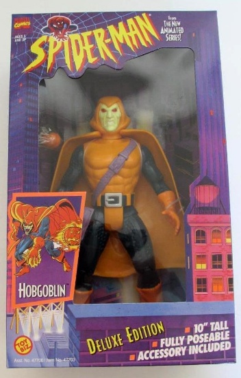 Vintage 1994 Toybiz Spiderman Animated Series- Deluxe 10" Hobgoblin Sealed MIB