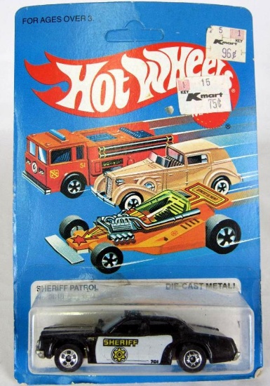 Vintage 1983 Hot Wheels Black Walls- Sheriff Patrol Car Sealed MOC