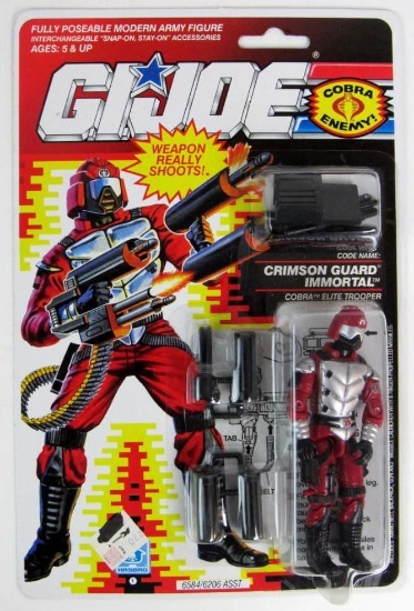 Vintage 1990 GI Joe Crimson Guard Immortal Sealed Mint on Card