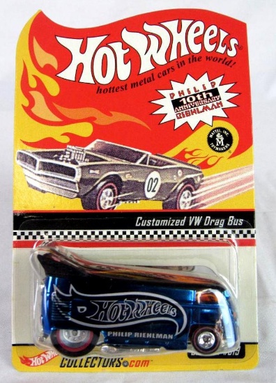 Hot Wheels RLC Redline Club VW Drag Bus Phil Riehlman 10th Anniversary MOC
