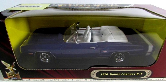 Road Signature 1:18 Diecast 1970 Dodge Coronet R/T Purple MIB