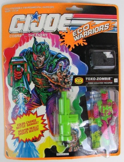 Vintage 1991 GI Joe Eco Warriors Toxo-Zombie Figure Sealed MOC