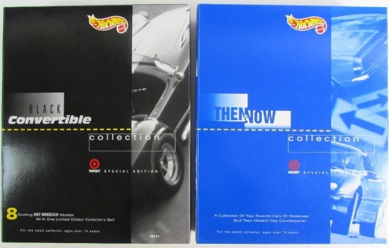1996 Hot Wheels Target Exclusive Hot Wheels Black Convertible + Then & Now Ltd. Edition Boxed Sets