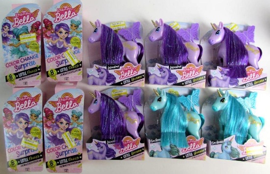 Lot (10) "Dream Bella" Unicorns & Fairies Figures MIP