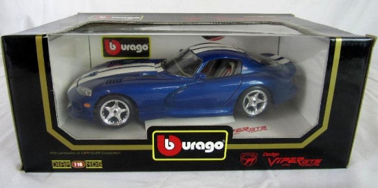 Bburago 1:18 Diecast Dodge Viper GTS Coupe MIB