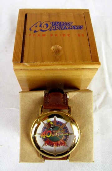 1995 Disneyland 40 Years of Adventure Team Pride Wrist Watch MIB