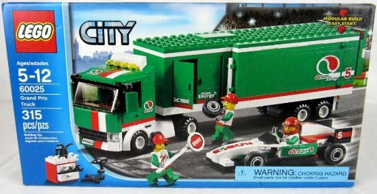 Lego #60025 "City" Grand Prix Truck Set Sealed MIB