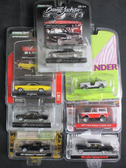 Lot (7) Greenlight 1:64 Diecast- Godfather, Jeep, Bronco+