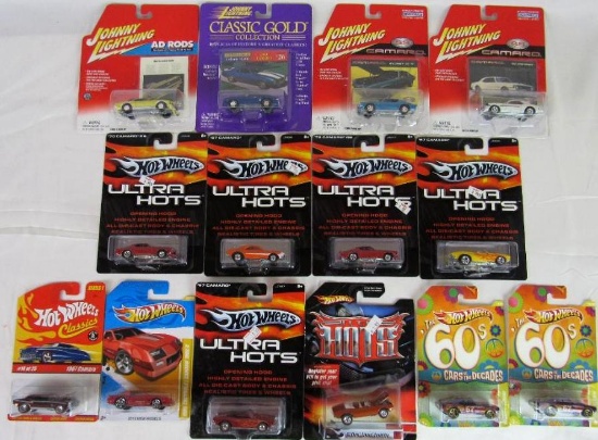 Hot Wheels & Johnny Lightning Camaro Lot (14) Many w/ Real Riders
