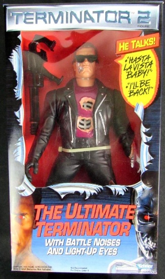 Vintage 1991 Kenner Terminator 2 Talking 14" Figure Sealed MIB