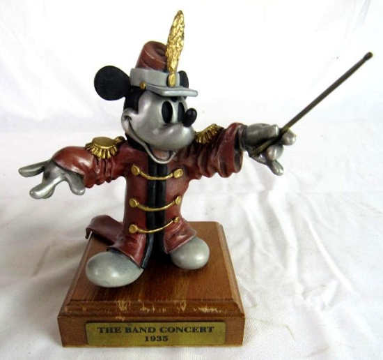Hudson Pewter Disney " The Band Concert " Mickey Mouse 6" Ltd. Edition Statue