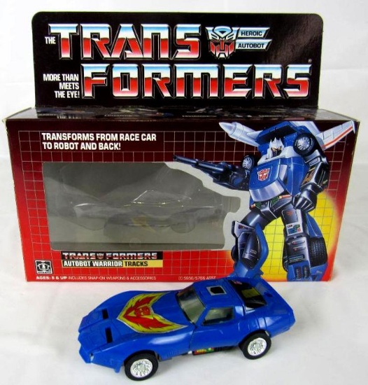 Vintage 1985 Transformers G1 Tracks Complete in Original Box