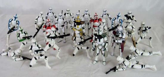 Huge Lot (25) 1990's/2000's Star Wars Clone Troopers/ Commanders