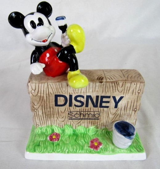 Disney Mickey Mouse Schmid Ceramic Dealer Sign/ Figure