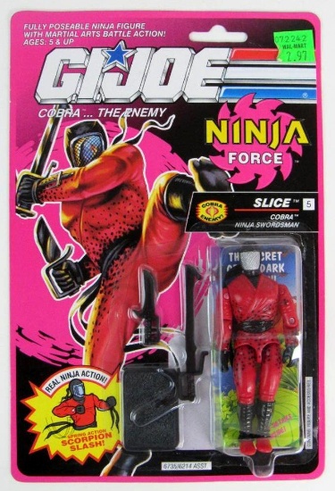 Vintage 1992 GI Joe Ninja Force Slice Sealed, Mint on Card