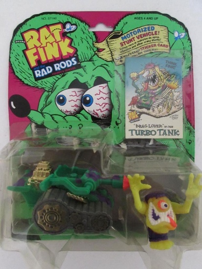Vintage 1990 Kenner Rat Fink Rad Rods MOC- Ed Roth
