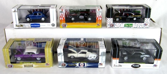Lot (6) M2 Machines 1:64 Diecast MIB- Volkswagen, Firebird, Bel Air