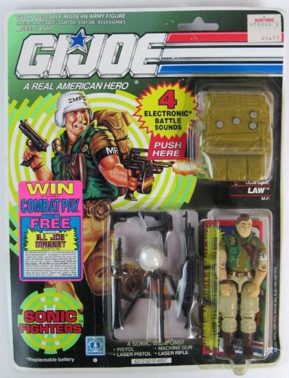 Vintage 1990 GI Joe Sonic Fighters LAW Figure Sealed MOC