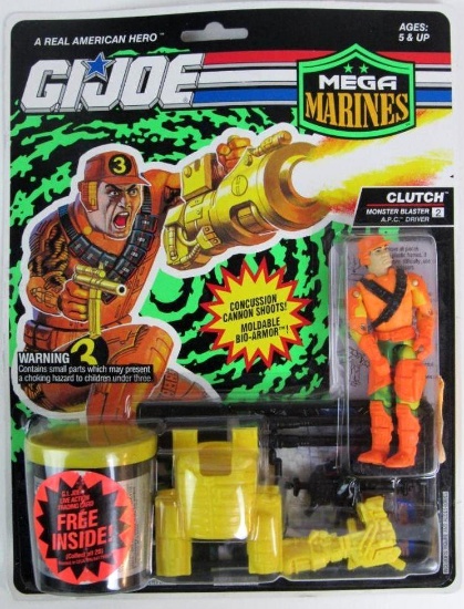 Vintage 1993 GI Joe Mega Marines Clutch Sealed MOC
