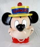 Vintage Mickey & Co. Disney Mickey Mouse Head Ceramic Cookie Jar