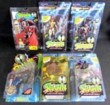 Lot (6) Vintage 1990's McFarlane Toys SPAWN Action Figures MOC