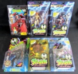 Lot (6) Vintage 1990's McFarlane Toys SPAWN Action Figures MOC