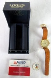Disney Lorus Mickey Mouse Wrist Watch w/ Leather Band MIB