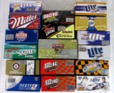 Lot (17) 1990's Action 1:64 Scale Deluxe NASCAR Cars MIB-Rusty Wallace, Schrader, Spencer, Marlin+