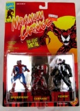 Vintage 1994 Maximum Carnage Diecast Figure Set - Spiderman, Venom, Carnage