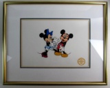 Excellent 1996 Disney Animation Cel Sericel/ Serigraph Minnie Loves Mickey