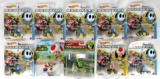 Lot (10) Hot Wheels MarioKart Assorted Shy Guy, Yoshi, Toad New in Package