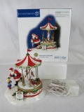 Dept 56 Snow Village Santa Comes to Town Reindeer Ride Carousel